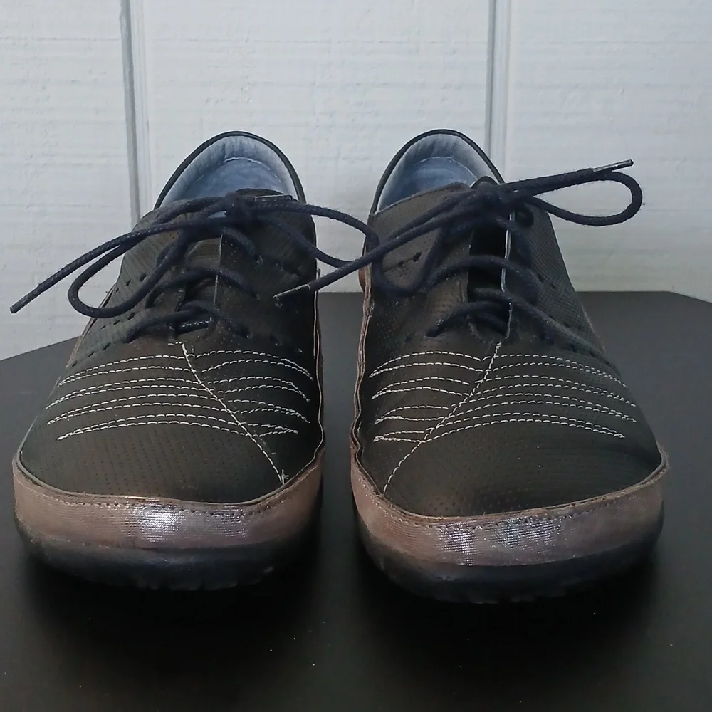 Naot Kumara Black Lace Up Leather Casual Sneaker Shoe Size 8 (39) - Picture 3 of 10